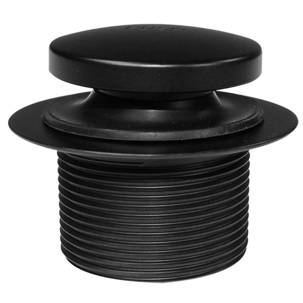 Brass Matte Black Toe Touch Bathtub Drain Cover
